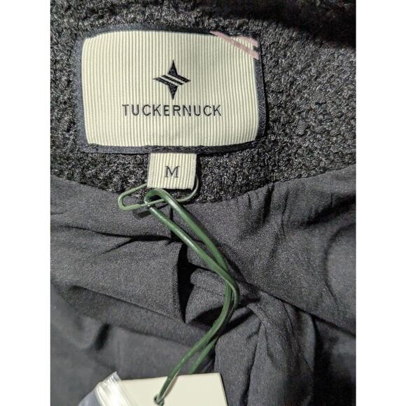 Tuckernuck Shay Jacket, Medium, Black Tweed Collarless Braided Trim Blazer New - Picture 8 of 14